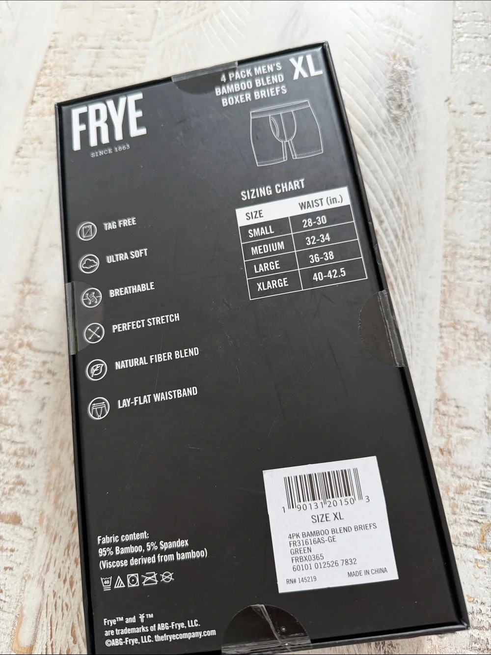 Frye Bamboo Blend Boxer Briefs XL
